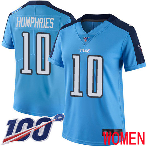 Tennessee Titans Limited Light Blue Women Adam Humphries Jersey NFL Football 10 100th Season Rush Vapor Untouchable